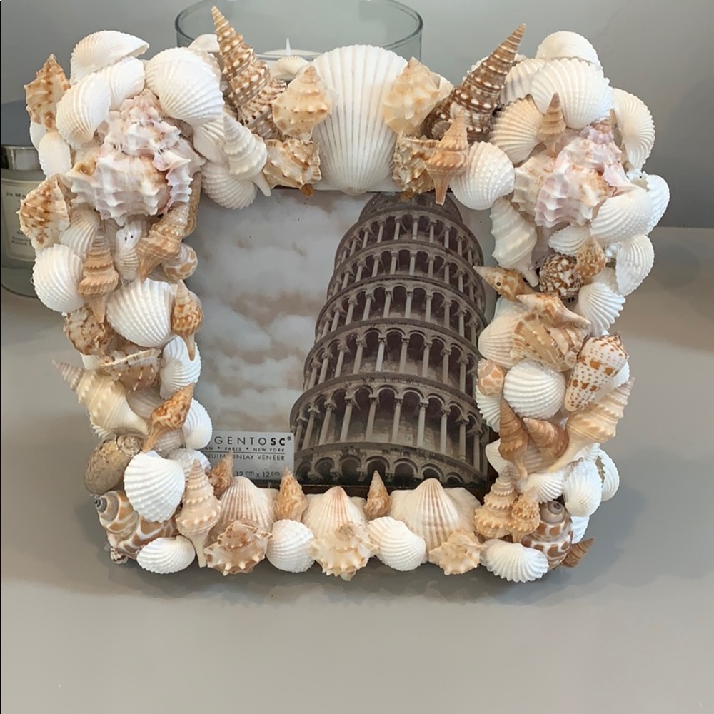 Handmade Genuine Shell Frame 5x5